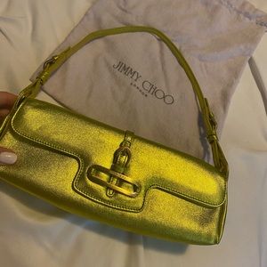Jimmy Choo Leather Shoulder Bag Authentic Vintage